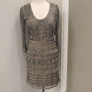 Shall K fully beaded short dress